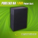 Esperanza Pudełko na 1 DVD - 14mm - Czarne - Pakiet 5 szt.