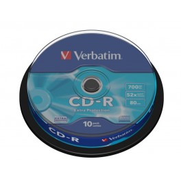 CD-R Verbatim 52x 700MB (Cake 10) EXTRA PROTECTION