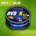 DVD-R ESPERANZA 16x 4,7GB (Cake 25)