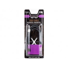 Kabel USB AM-BM 2.0 1.8M black Natec Extreme Media (blister)