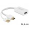 ADAPTER HDMI(M)- DISPLAYPORT(F)+ZASILANIE USB 24CM DELOCK