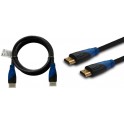 Kabel HDMI SAVIO CL-02 1,5m, oplot nylonowy, złote końcówki,