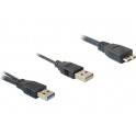 KABEL USB AM X2-BM MICRO 3.0 20CM DELOCK