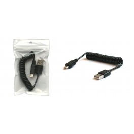 Kabel Spiralny SAVIO CL-11 1m, USB-A męski USB micro-B